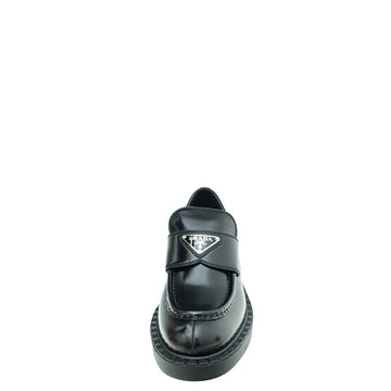 Prada Chocolate Brushed Loafers 36.5