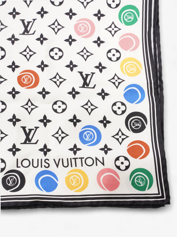 Louis Vuitton LV Match Scarf Monogram Multicolour / White / Black Silk