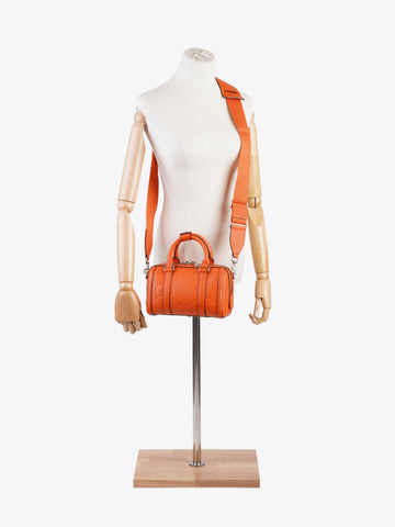 Gucci Jumbo EC Duffle Orange Leather Mini