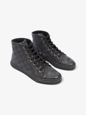 Gucci CS High-Top Sneakers Black / Grey Canvas EU 37 UK 4