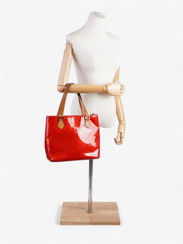 Louis Vuitton Houston Monogram Vernis / Red Vernis Leather