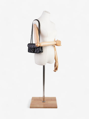 Coach Quilted Tabby Black Nappa Leather 20