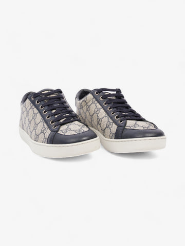 Gucci Brooklyn EC Supreme Beige / Navy Coated Canvas EU 37 UK 4