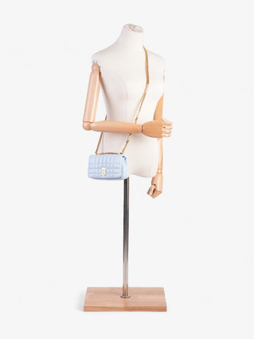 Burberry Mini Lola Baby Blue Lambskin Leather