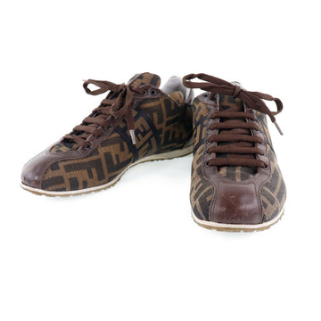 FENDI sneakers canvas Brown Zucca Women 36 1/2 Used