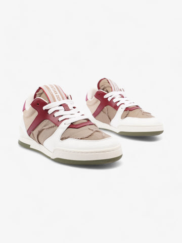 Christian Dior Camouflage Nylon White / Burgundy / Brown  Nylon EU 36 UK 3