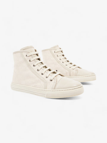 Gucci EC Monogram High-Top Sneakers Beige  Canvas EU 38 UK 5