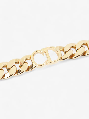 Christian Dior CD Chain Choker Gold Base Metal