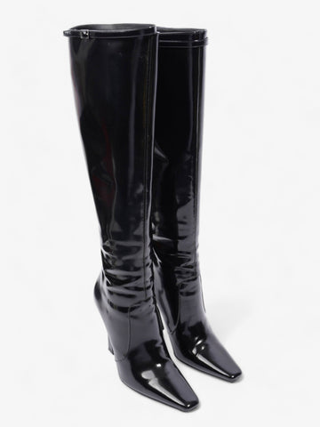 Saint Laurent Tess Boot 110 Black Patent Leather EU 40 UK 7