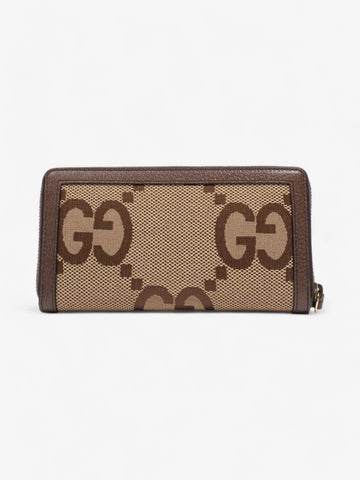 Gucci Diana Jumbo CS Wallet Camel / Ebony Canvas