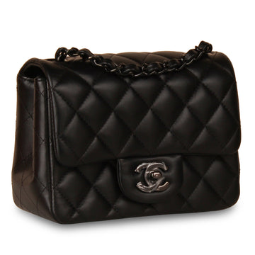 Classic Flap Bag - Mini Square So Black