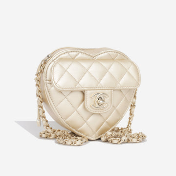 Chanel Small Heart Bag - Champagne