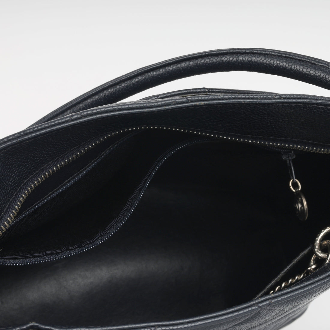 Chanel Vintage Medallion Tote - Navy