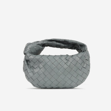 Bottega Veneta - Mini Jodie - Grey Lambskin Intrecciato GHW -