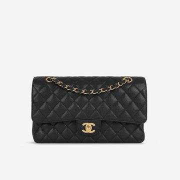 Chanel Medium Classic Flap Black Caviar SHW