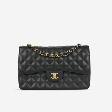 Chanel - Jumbo Classic Flap - Black Caviar GHW - 2010 -