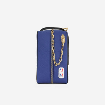 Louis Vuitton - LVxNBA Cloakroom Dopp Kit Bag - Electric Blue Monogram Embossed GHW -