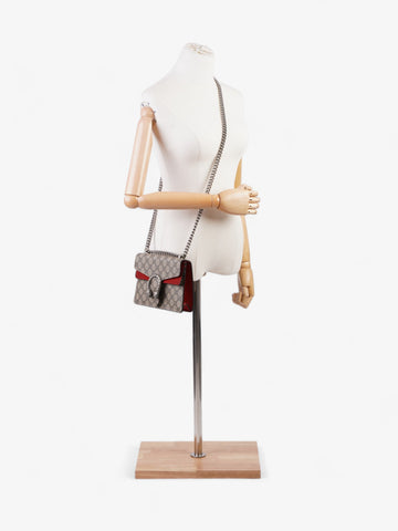 Gucci Dionysus Mini Beige And Ebony EC Supreme Coated Canvas