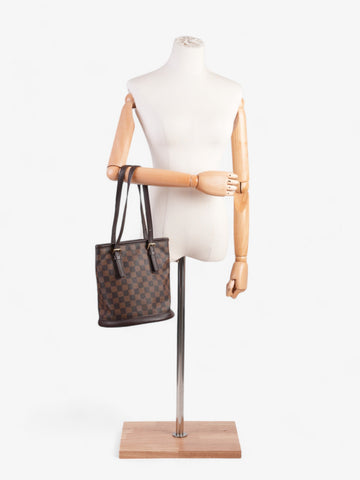Louis Vuitton Marais Bucket Bag Damier Ebene Coated Canvas