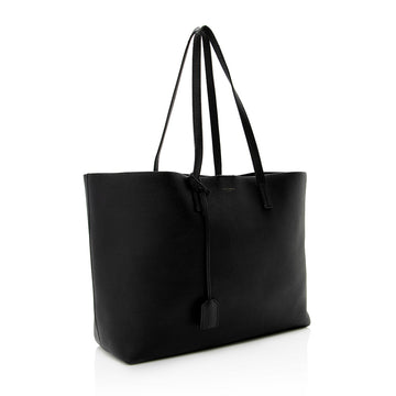 Saint Laurent Calfskin Large Shopping Tote - FINAL SALE (SHF-16264)