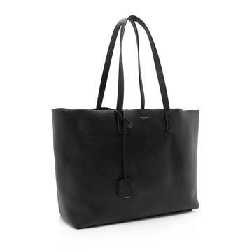 Saint Laurent Calfskin Large Shopping Tote (SHF-23053)