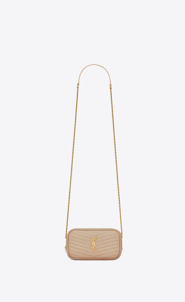 YSL SAINT LAURENT CALFSKIN MINI LOU SHOULDER BAG