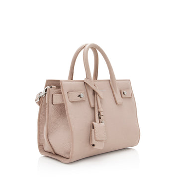 Saint Laurent Calfskin Sac De Jour Nano Tote (SHF-20967)
