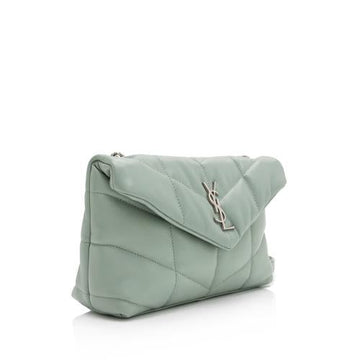 Saint Laurent Lambskin Monogram Puffer LouLou Toy Shoulder Bag (SHF-cAptdi)
