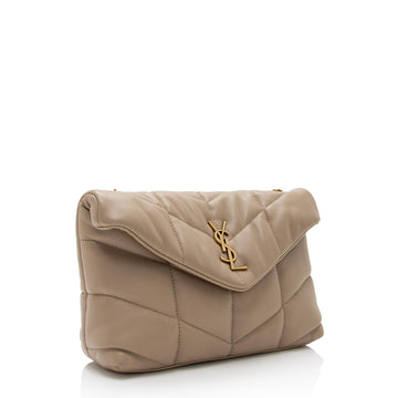 Saint Laurent Lambskin Monogram Puffer LouLou Toy Shoulder Bag (SHF-ijFzie)
