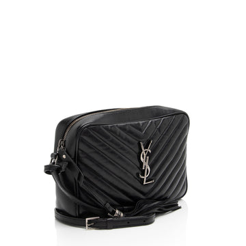 Saint Laurent Matelasse Calfskin Monogram Lou Camera Bag (SHF-ZcEqKL)