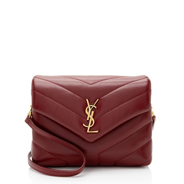 Saint Laurent Matelasse Calfskin Monogram LouLou Toy Crossbody (SHF-PXzdWg)