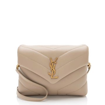 Saint Laurent Matelasse Calfskin Monogram LouLou Toy Crossbody