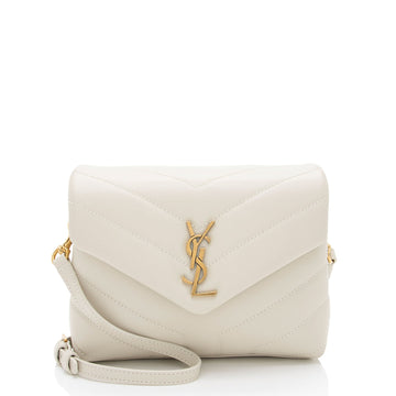 Saint Laurent Matelasse Calfskin Monogram LouLou Toy Crossbody