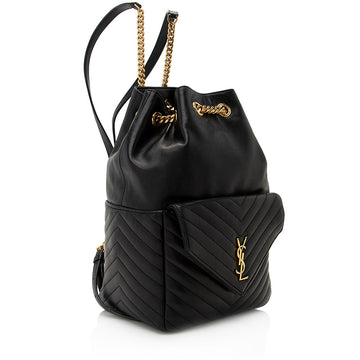 Saint Laurent Matelasse Lambskin Joe Backpack (SHF-21520)