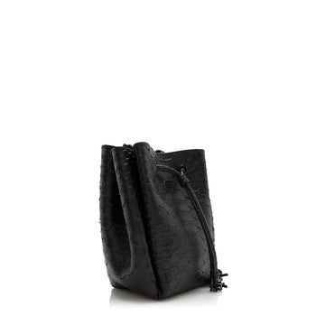 Saint Laurent Python Embossed Calfskin Mini Bucket Bag - FINAL SALE (SHF-17106)