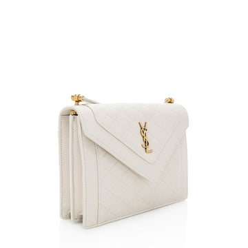 Saint Laurent Quilted Lambskin Gaby Mini Shoulder Bag (SHF-21894)