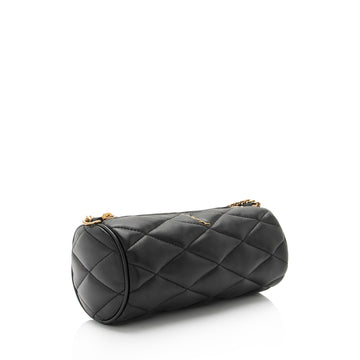 Saint Laurent Quilted Lambskin Sade Mini Tube Bag (SHF-WvSgLo)