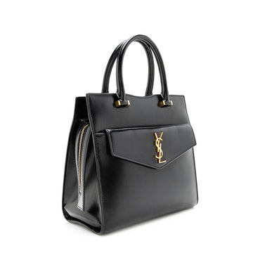 Saint Laurent Smooth Calfskin Uptown Small Satchel (SHF-19811)