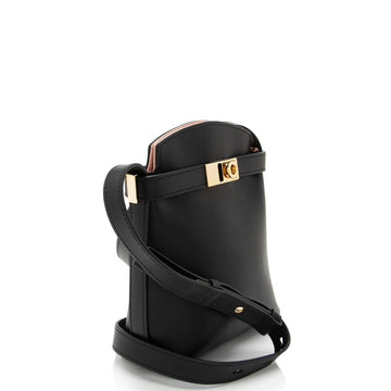 Salvatore Ferragamo Leather Gancini Hug Crossbody