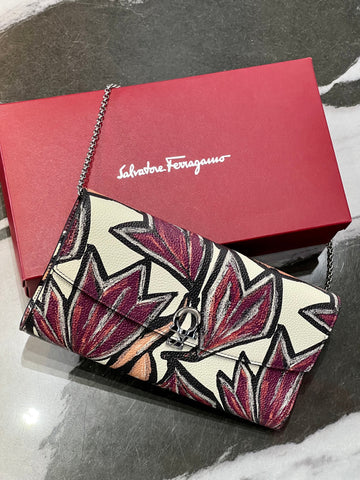 SALVATORE FERRAGAMO MINI JACK LEATHER CROSSBODY BAG