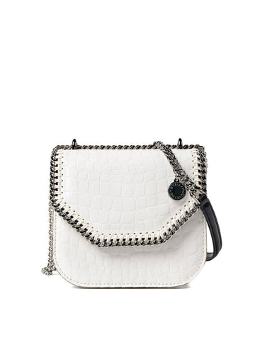 STELLA McCARTNEY CROC MINI FALABELLA BOX BAG