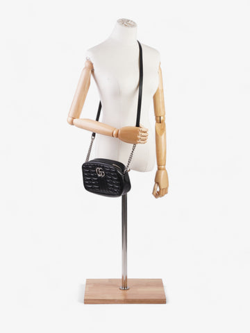 Gucci Marmont cross body Black Matelasse Leather Small
