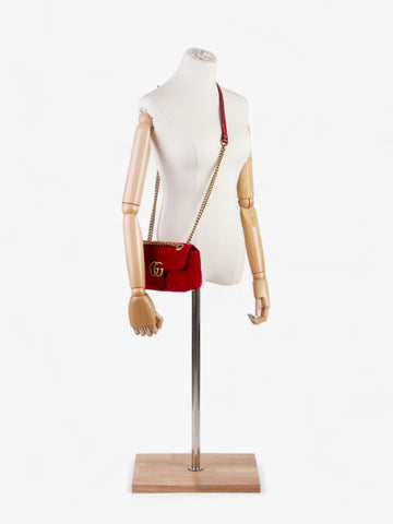 Gucci EC Marmont Red Velvet Mini