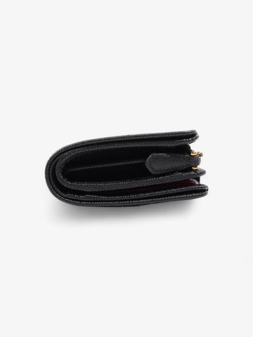 Prada Small Bifold Wallet Black Saffiano Leather
