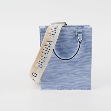 Louis Vuitton Petit Sac Plat Epi Blue