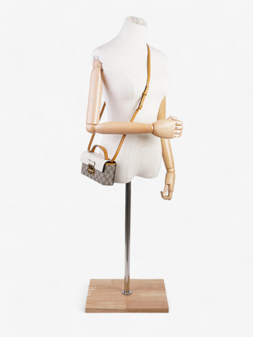 Gucci Padlock Top Handle EC Supreme / Cream / Mustard Calfskin Leather Mini