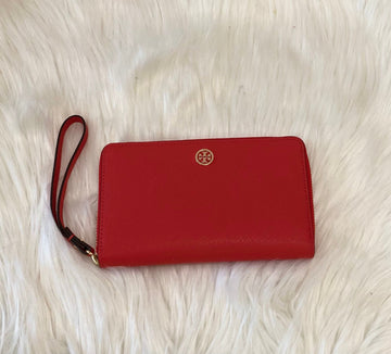 TORY BURCH CONTINENTAL ZIP WALLET/WRISTLET