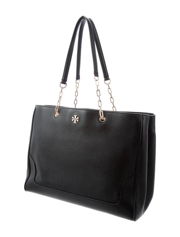 TORY BURCH CALFSKIN LEATHER CARTER TOTE BAG