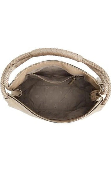 TORY BURCH TAYLOR PEBBLED LEATHER HOBO BAG