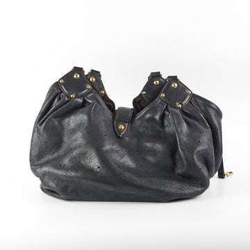 Louis Vuitton Monogram Mahina Black Shoulder Bag